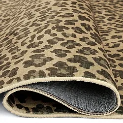 Halbovaler Wilton-TeppichLeopard (braun)