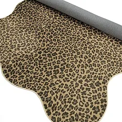 Tapis Wilton ondulé - Leopard (marron)