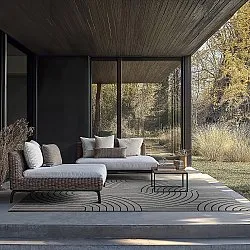 Teppich für innen und außen - Maynard (schwarz)