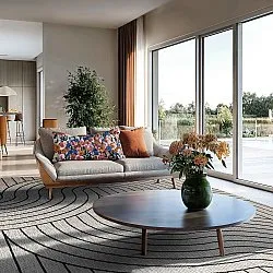 Teppich für innen und außen - Maynard (schwarz)