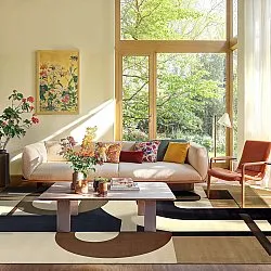 Wilton-Teppich - Nysa (braun/mehrfarbig)