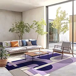 Wilton-Teppich - Nysa (lila/mehrfarbig)