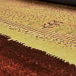 Wilton-Teppich - Oia (rot/mehrfarbig)