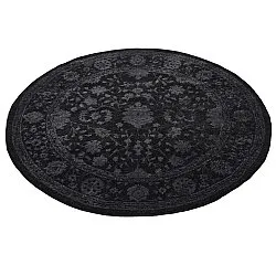 Rund Teppich - Peking Majestic (schwarz)