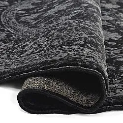 Rund Teppich - Peking Majestic (schwarz)