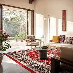 Wilton-Teppich - Peking (rot)