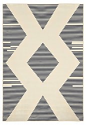 Wilton-Teppich - Pucon (schwarz/creme)