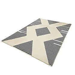 Wilton-Teppich - Pucon (schwarz/creme)