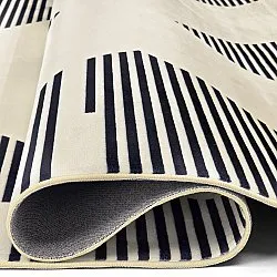 Wilton-Teppich - Pucon (schwarz/creme)