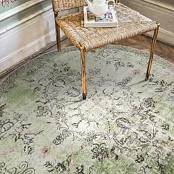 Rund Teppich - Rosalie (grün)