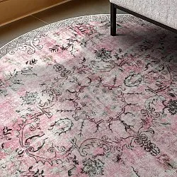 Tapis rond - Rosalie (rose)