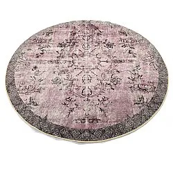 Tapis rond - Rosalie (rose)