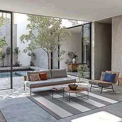 Teppich für innen und außen - Santana (grau)