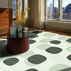 Wilton-Teppich - Sapa (grün/grau)