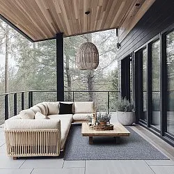 Teppich für innen und außen - Tromsø (anthrazit)