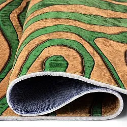 Wilton-Teppich - Zebra (grün/orange)