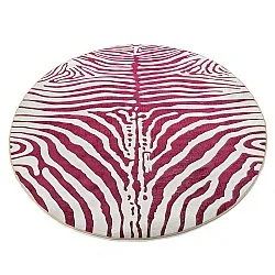 Tapis rond - Zebra (rose)