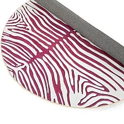 Tapis rond - Zebra (rose)