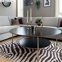 Wilton-Teppich - Zebra (schwarz/weiß)