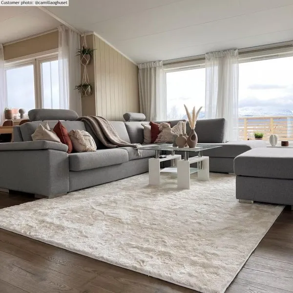 Teppich unter Sofa