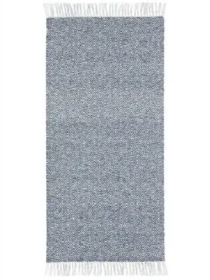 Kunststoffteppiche - Der Horred-Teppich Goose Mix (blau)