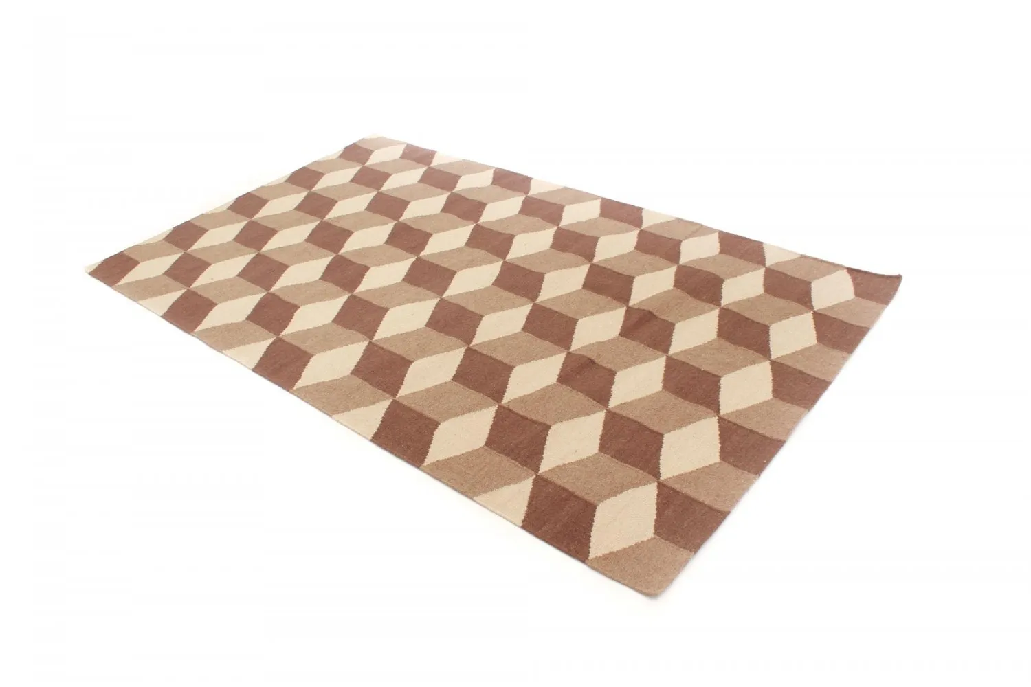 Wollteppich - Floriáda (beige/braun)