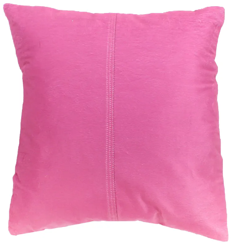 Coussin en velours (rose) (housse de coussin) 45 x 45 cm