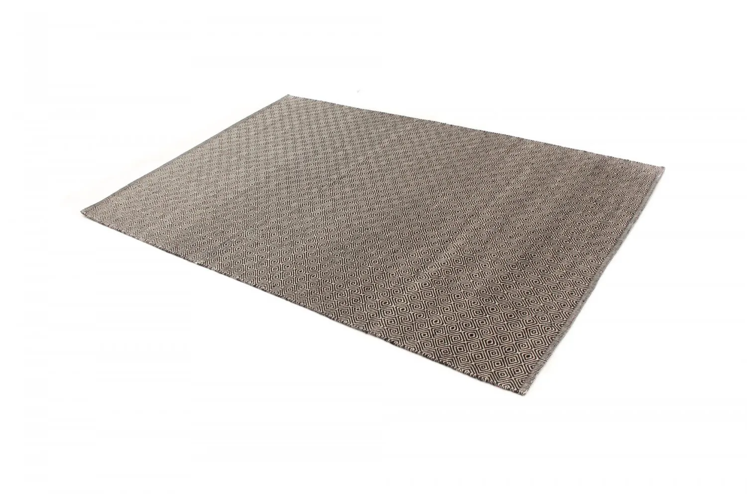 Wollteppich - Varella (schwarz/weiß)