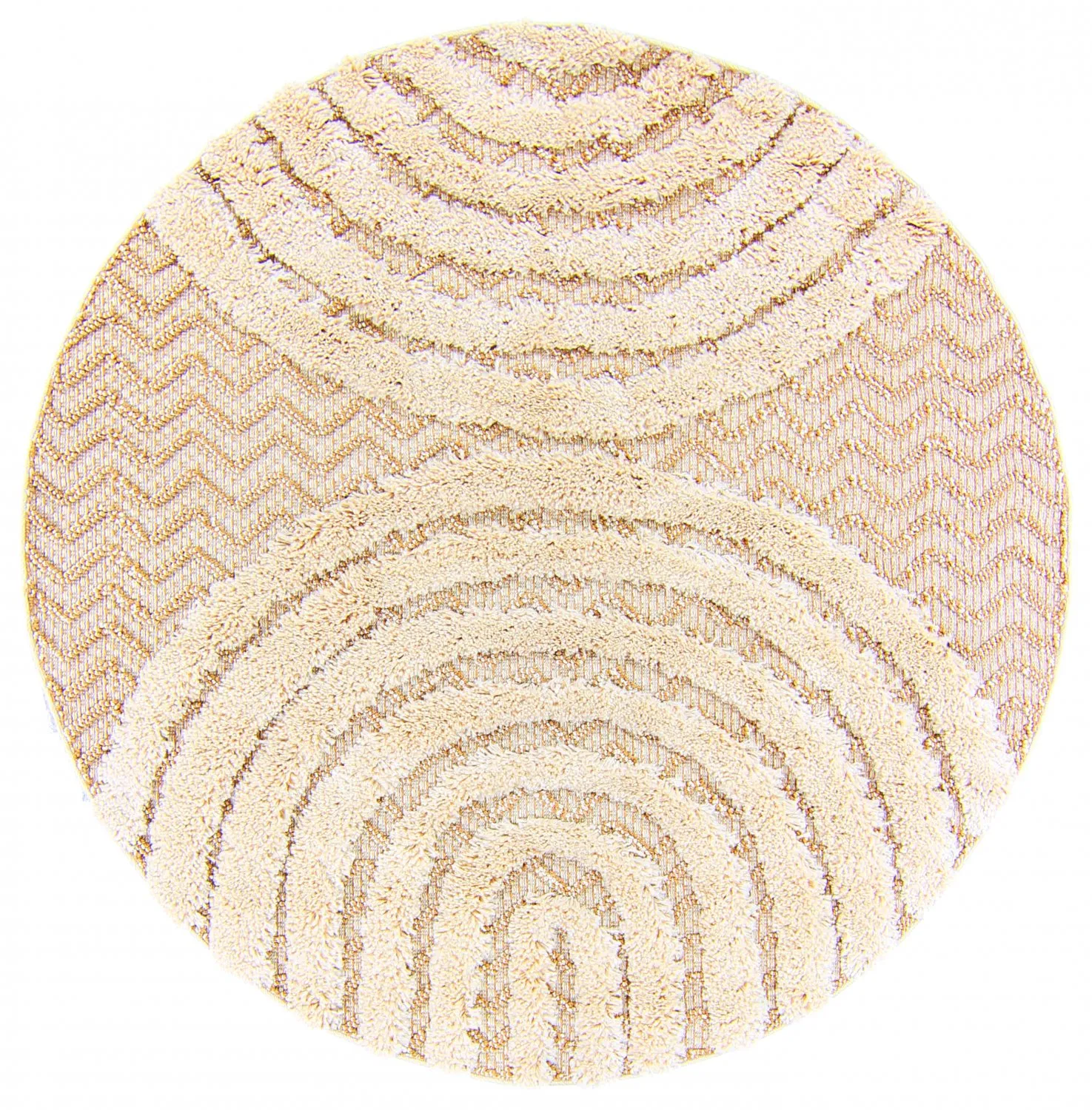 Tapis ronds - Ronda (beige)