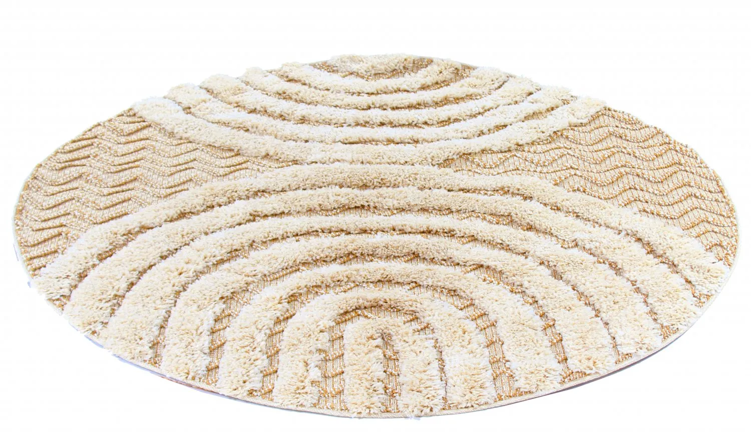 Tapis ronds - Ronda (beige)