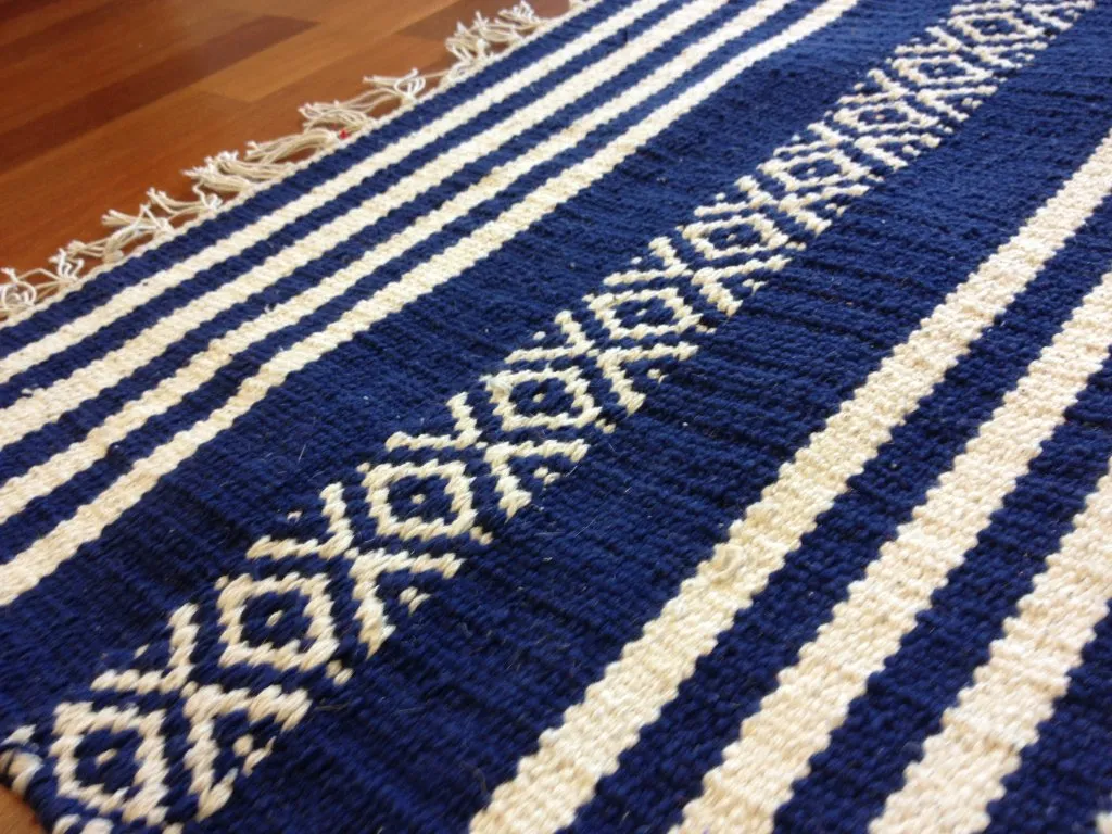 Flickenteppich - Ystad (blau)