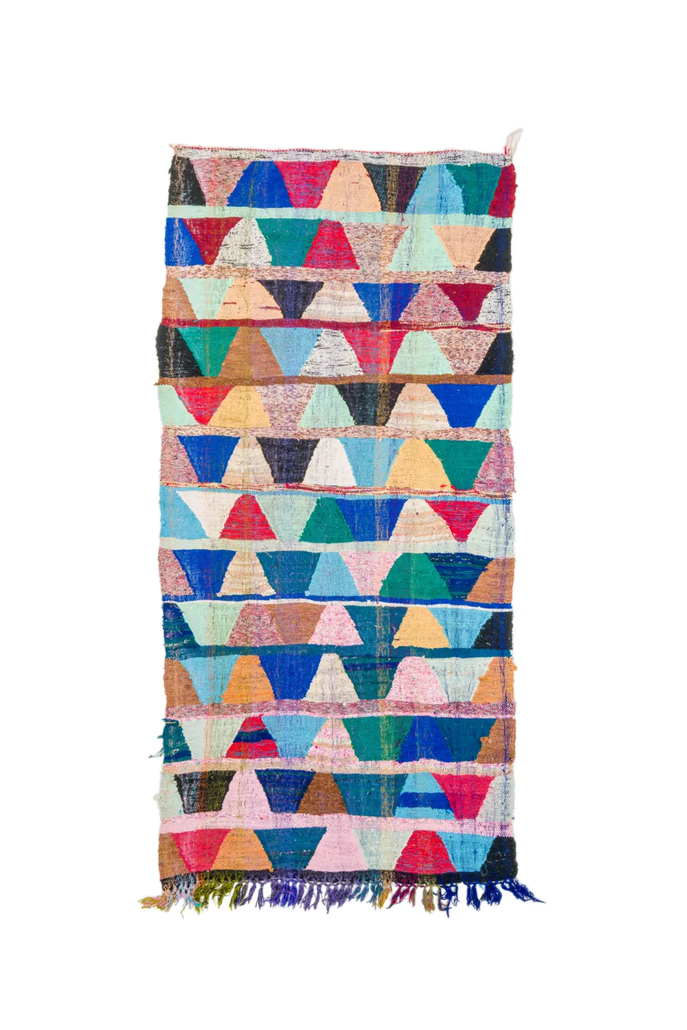 Marockansk Boucherouite-matta 140 x 290 cm