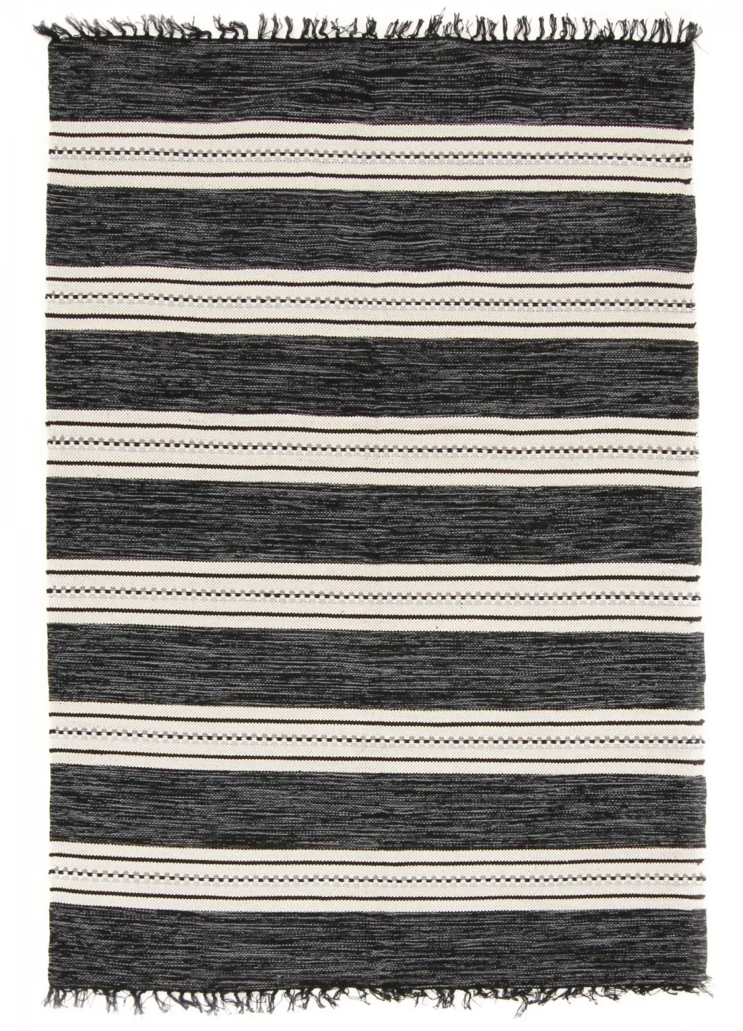 Flickenteppich - Kajsa (schwarz)