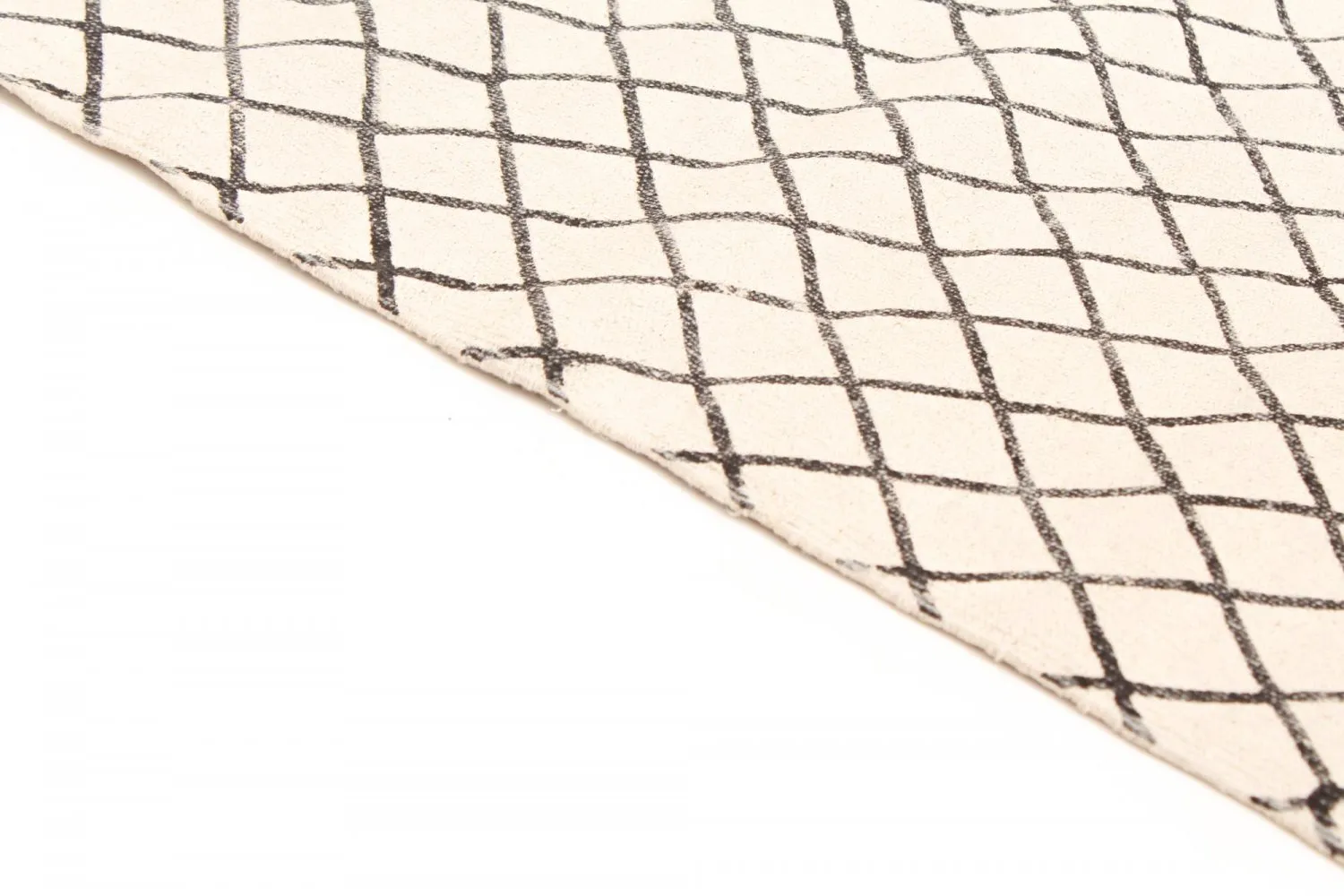 Flickenteppich - Agadir (schwarz/weiß)