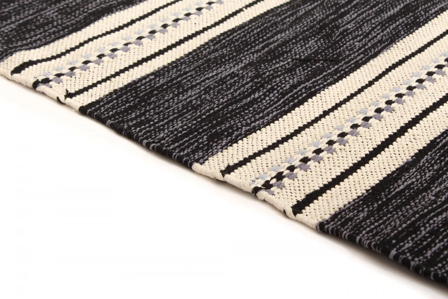 Flickenteppich - Kajsa (schwarz)