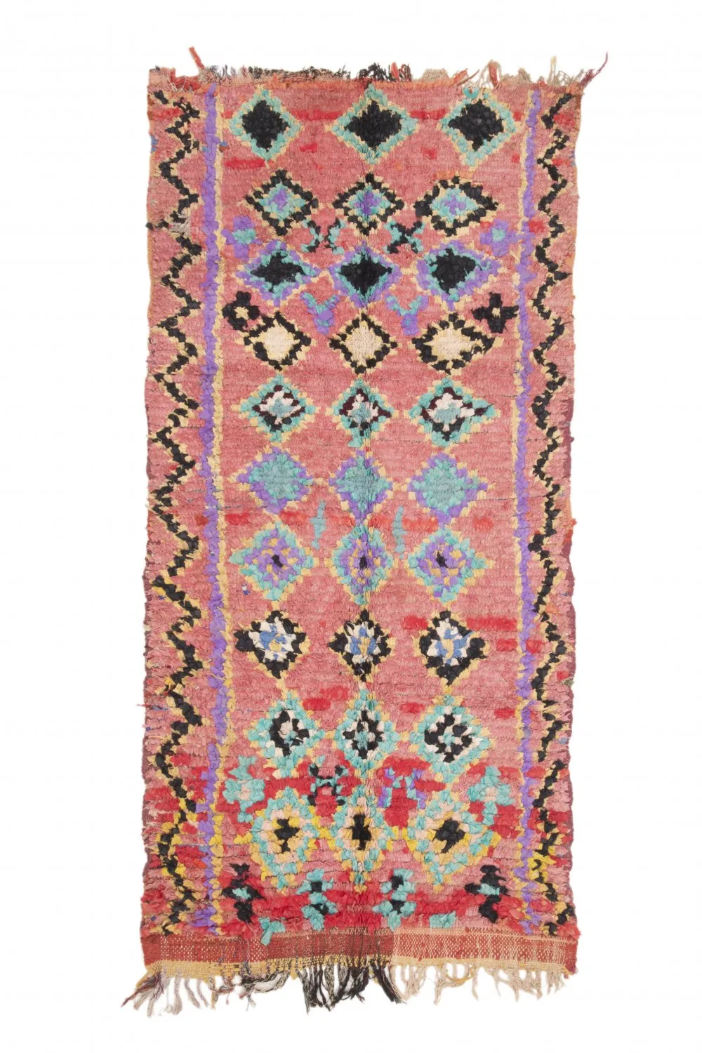 Tapis Marocain Berbère Boucherouite 240 x 105 cm