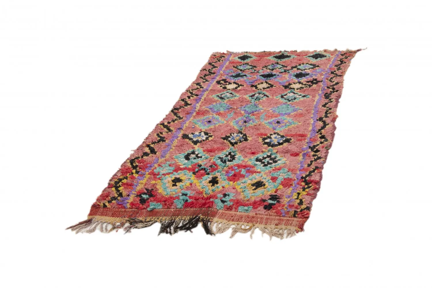 Tapis Marocain Berbère Boucherouite 240 x 105 cm