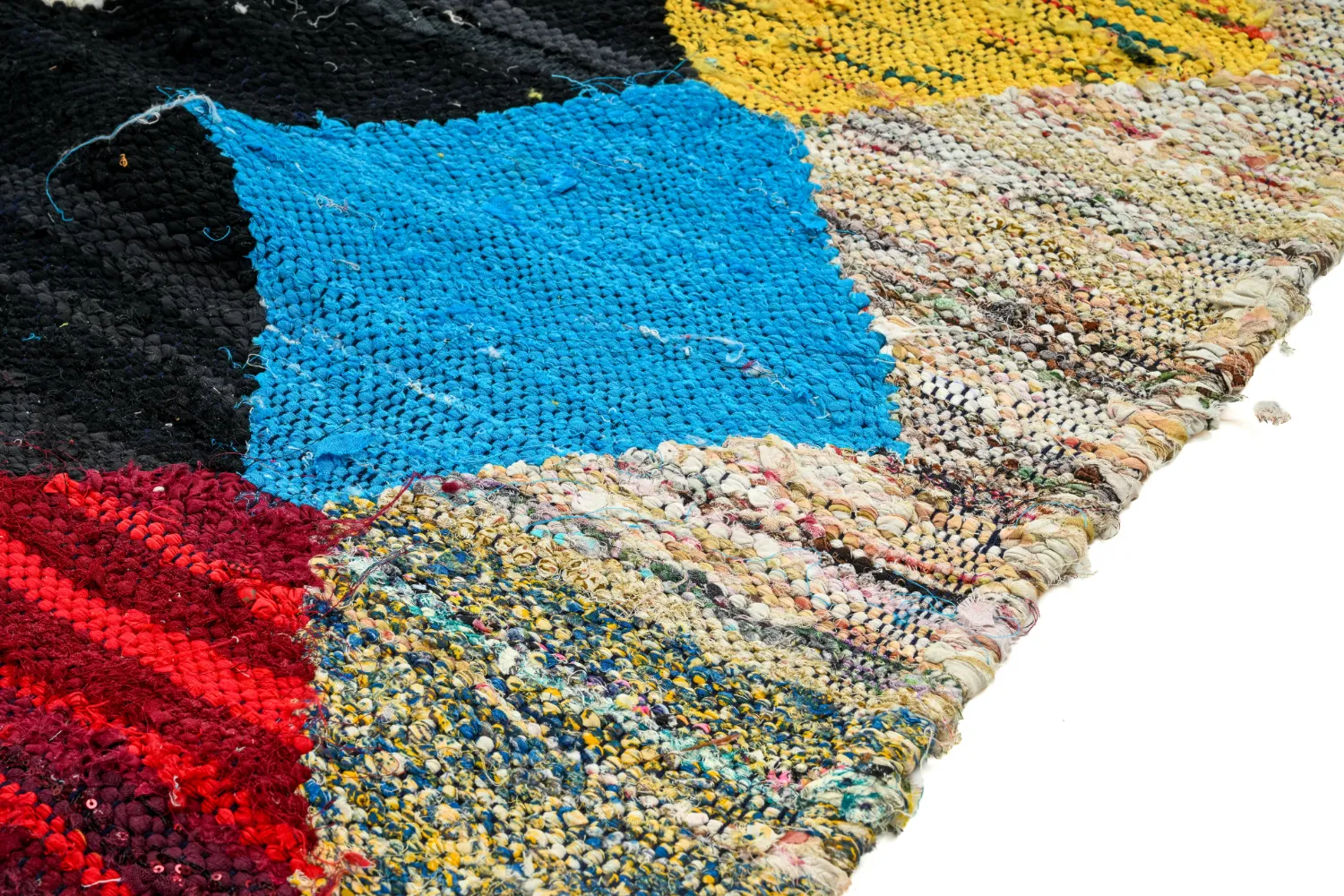 Marockansk Boucherouite-matta 140 x 270 cm