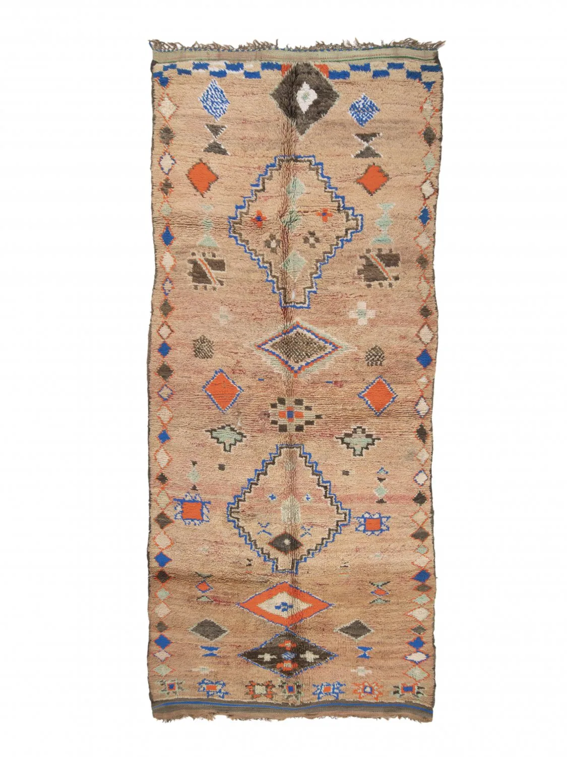 Kelim Marokkanische Berber Teppich Azilal Special Edition 360 x 150 cm