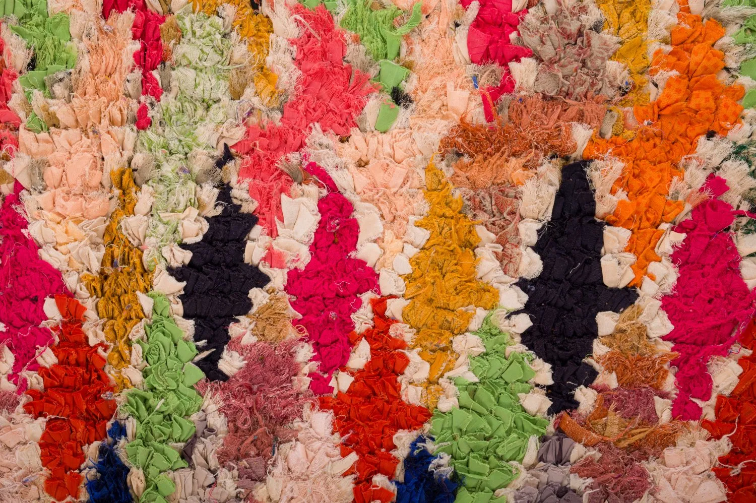 Tapis berbère marocain Boucherouite 120 x 335 cm