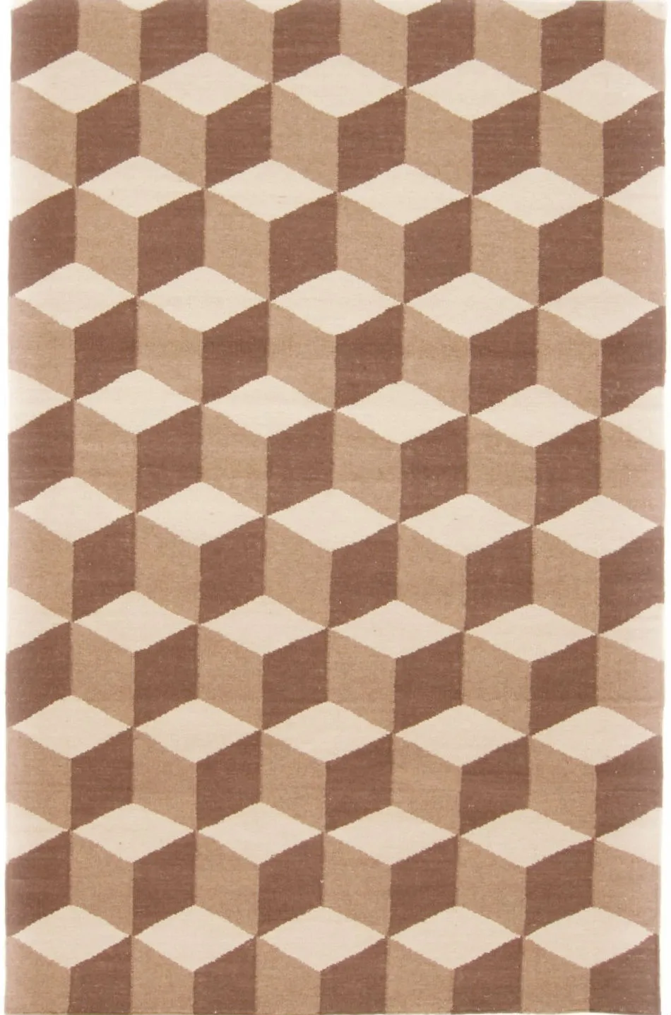 Wollteppich - Floriáda (beige/braun)