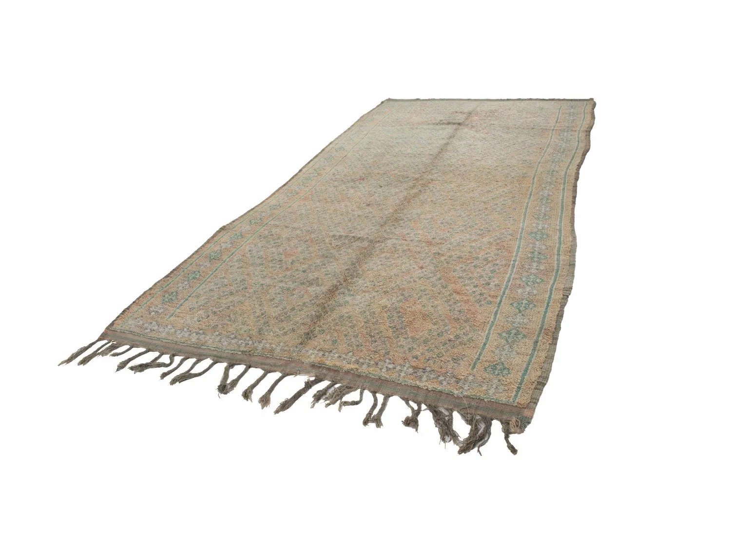 Kelim Marokkanische Berber Teppich Azilal Special Edition 380 x 190 cm
