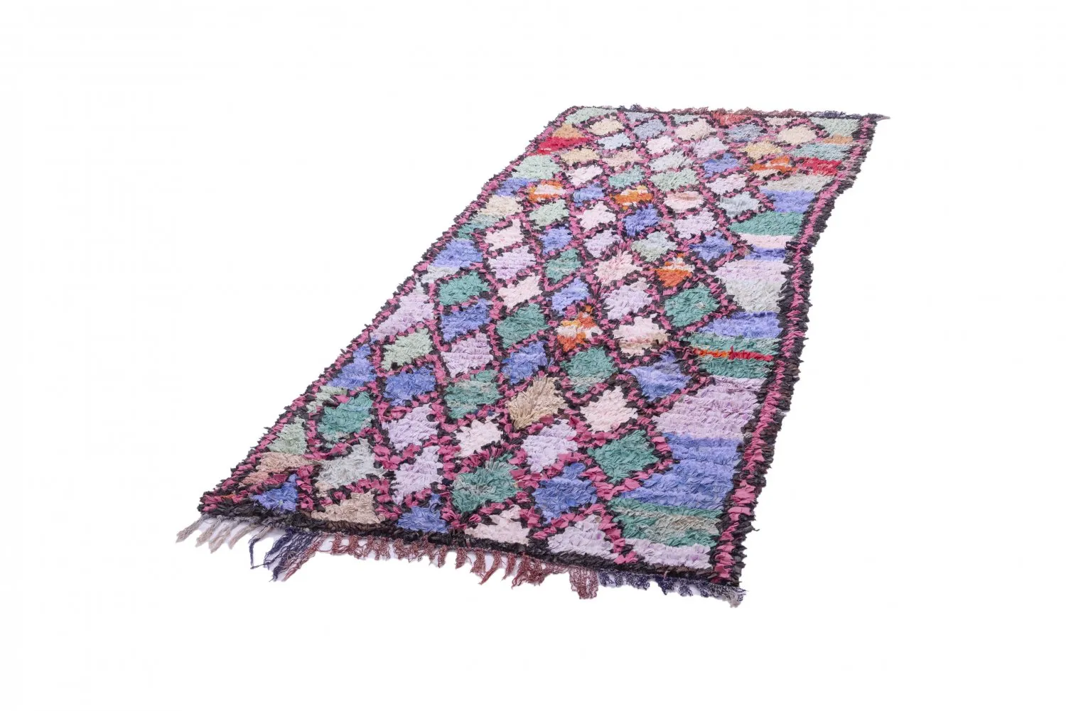 Tapis Marocain Berbère Boucherouite 245 x 100 cm