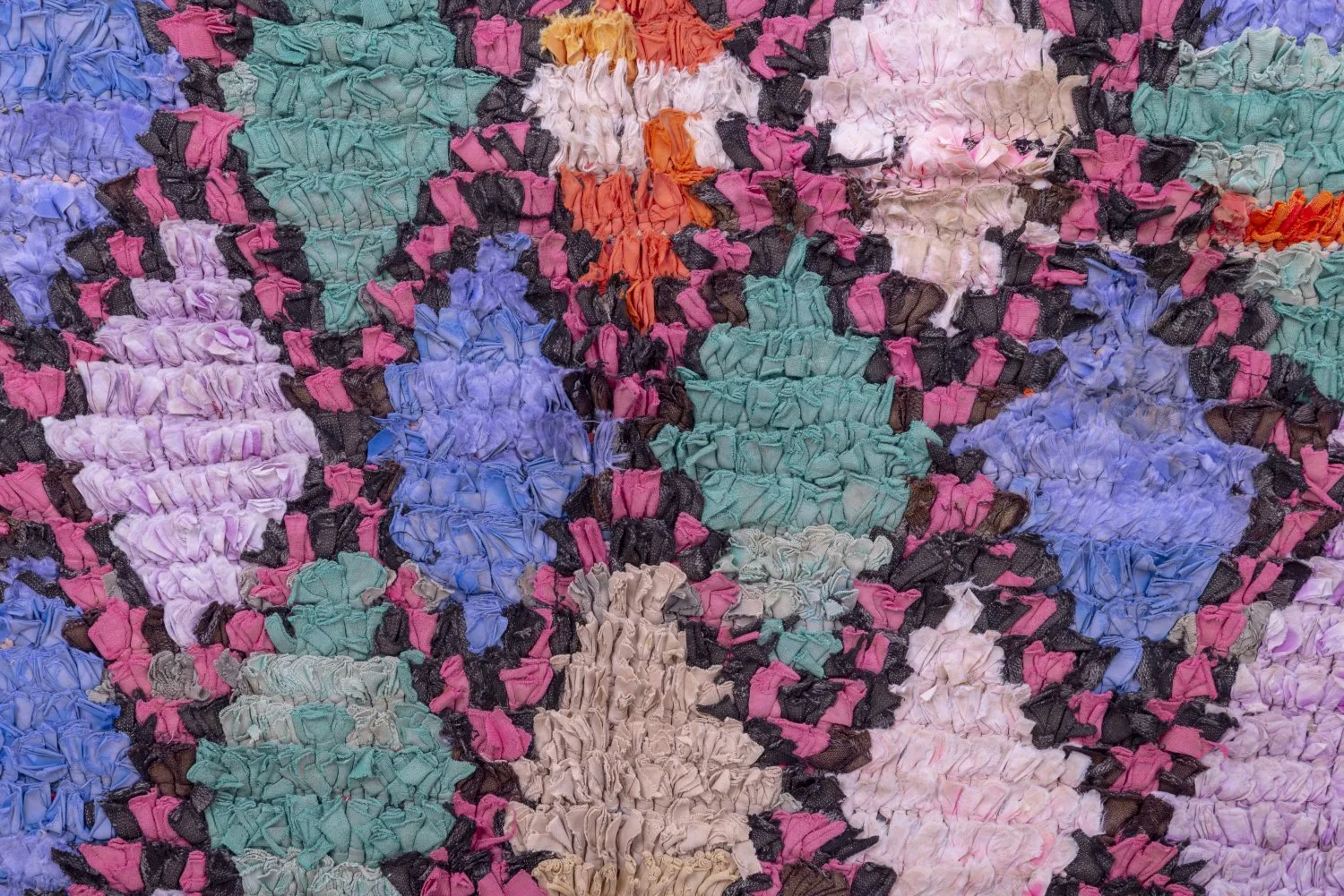 Tapis Marocain Berbère Boucherouite 245 x 100 cm