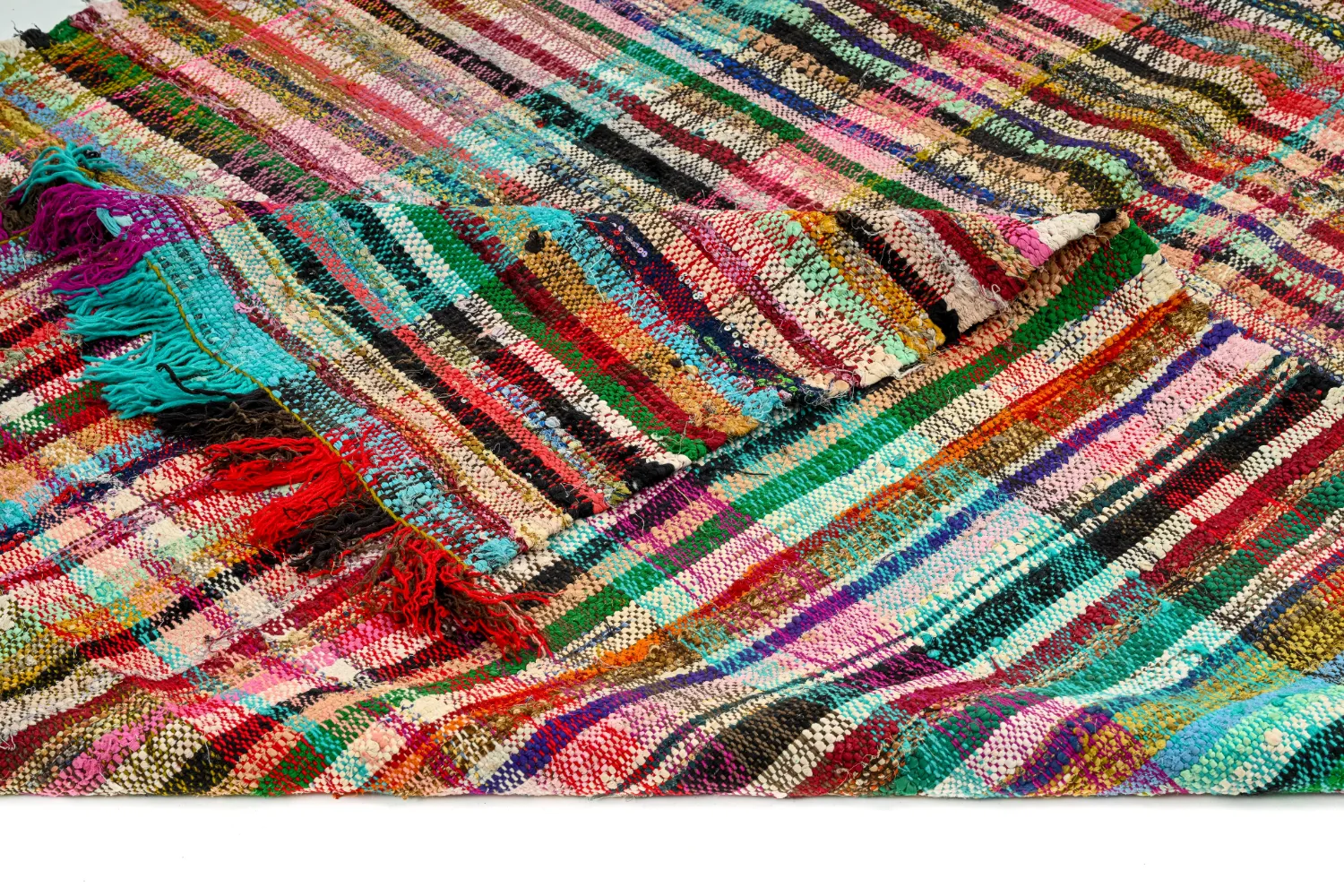 Marockansk Boucherouite-matta 160 x 300 cm