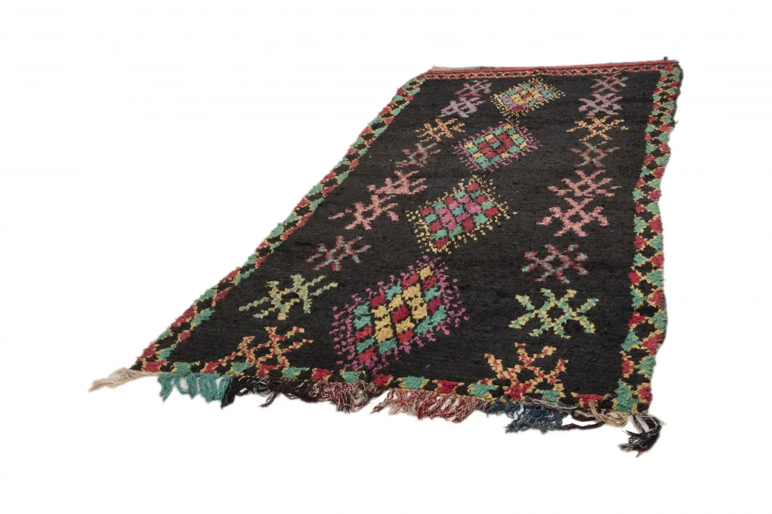 Marokkanischer Berber Teppich Boucherouite 320 x 150 cm