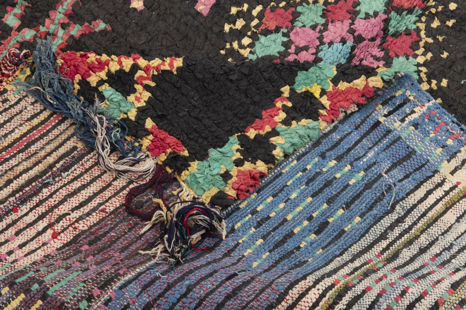 Marokkanischer Berber Teppich Boucherouite 320 x 150 cm