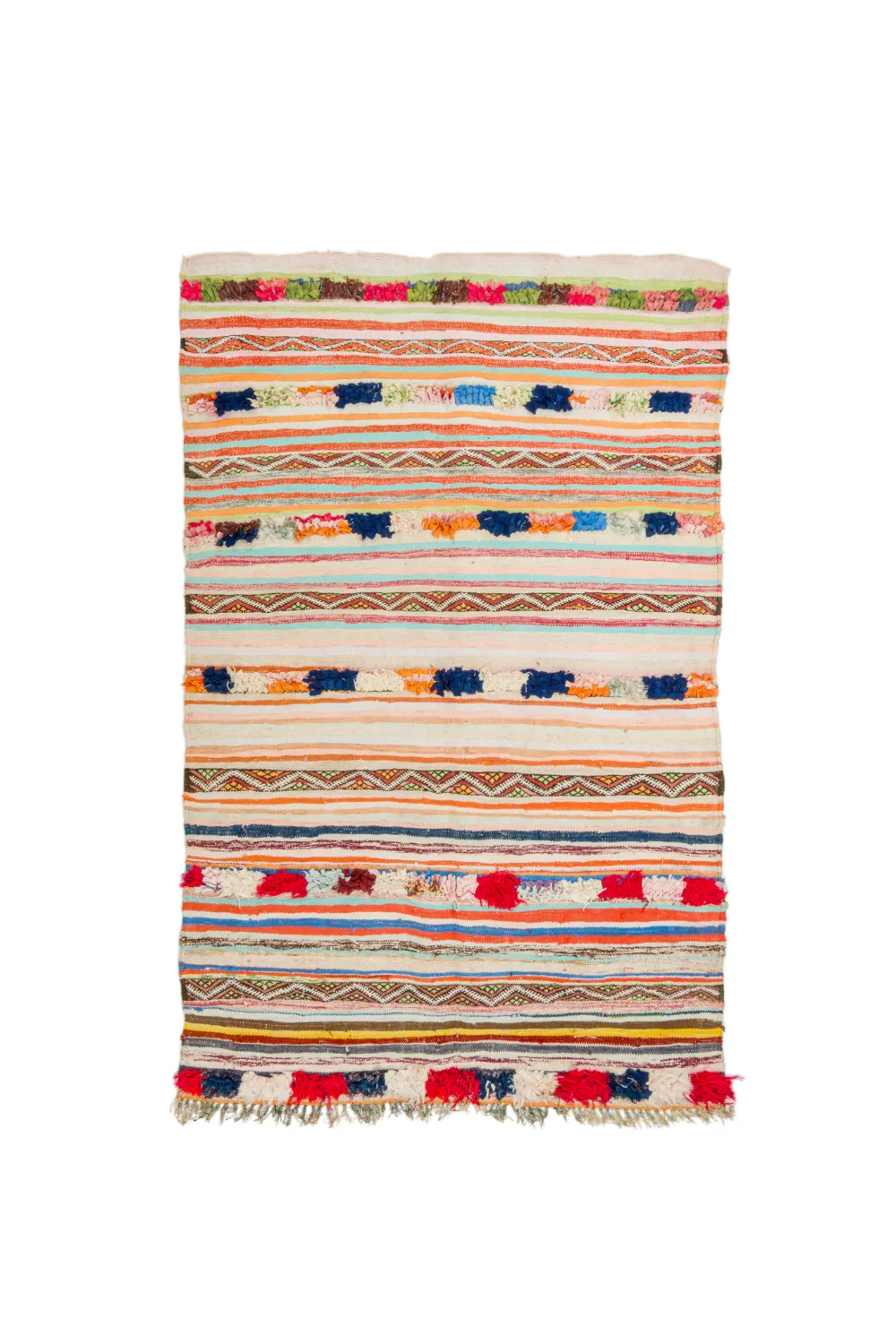 Marockansk Boucherouite-matta 145 x 225 cm