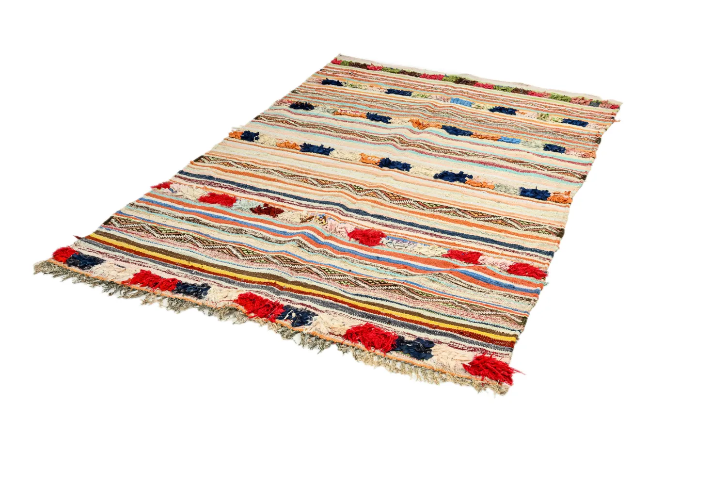 Marockansk Boucherouite-matta 145 x 225 cm