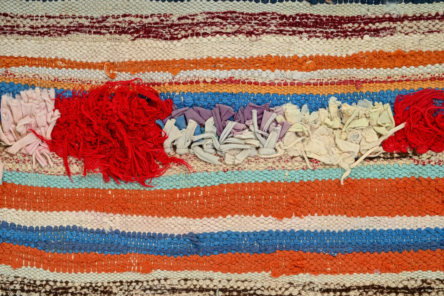 Marockansk Boucherouite-matta 145 x 225 cm